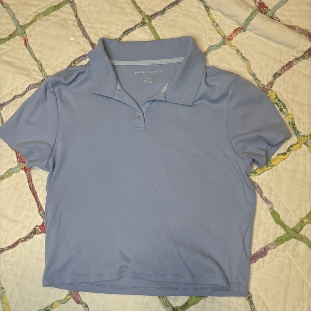 American eagle collared crop top